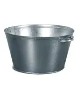 таз круглый оцинков. 26л