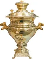 самовар угольный жаровый, 5 л, латунный, персидский, 2004/3