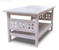 стол журнальный цветы 110х60 (массив сосны, старение), палисандр, ирб заказ