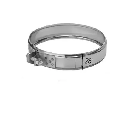 хомут феррум обжимной нерж.(430/0,5 мм), ф130 черный