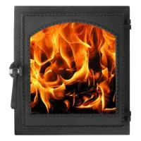 дверца чугунная топочная дтг-8вс "онего-2", 340*370 мм,со стеклом, рубцовск