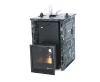 печь для бани изистим анапа м2 premium в трехстор. кожухе из пироксенита закр.верх, с тыла