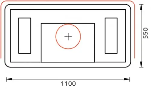 печь-камин tulikivi salvo grafia 1845 мм 