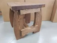 табурет №13 (массив сосны, старение), палисандр, ирб