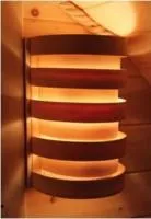 абажур настенный угловой, кедр, банный эксперт