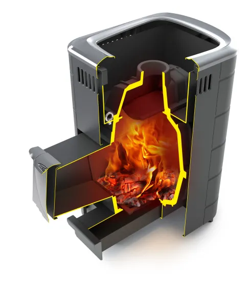 печь для бани тмф тунгуска 2017 inox нер. дверца антрацит