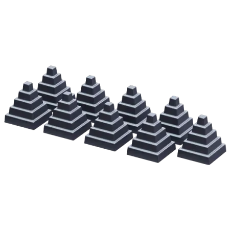 комплект чугунных пирамид gfs (9шт)