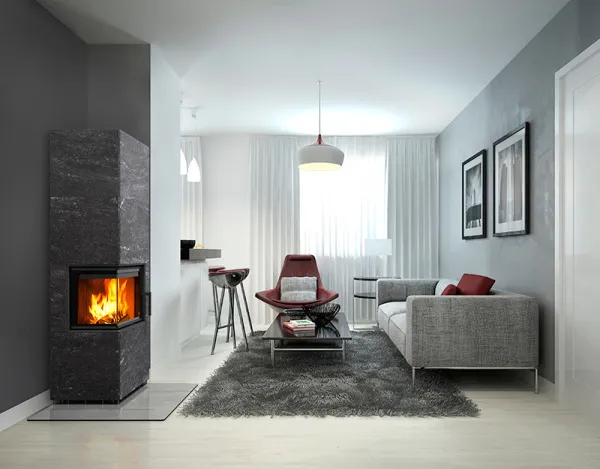 печь-камин tulikivi jokka grafia 1390 мм